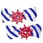 Sourpuss Nautical Ship Wheel Hair Bows Rockabilly Cute