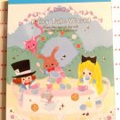 Kamio Japan Alice in Wonderland Fairy Tale Small World Mini Memo Pad Kawaii