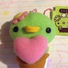San-X Sabo Kappa Cactus 2" Plush Key Chain: Sabo Kappa with Pink Heart~KAWAII!