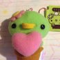 San-X Sabo Kappa Cactus 2" Plush Key Chain: Sabo Kappa with Pink Heart~KAWAII!