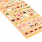 Funny Sticker World Smile Zoo Kawaii Puffy Sticker Sheet