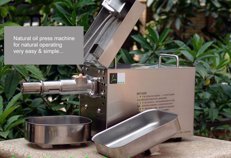 Olive Oil Press Machine Electric Seed Oil Press Mill [815 lbs/ hr