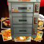 GAS Pizza Oven - 3 Decks 3 Trays - Stainless Steel GAS Pizza Oven