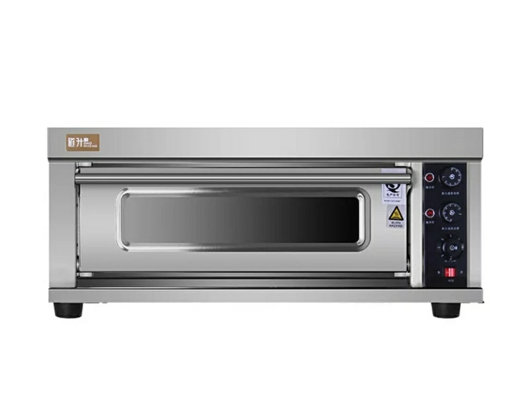 Electric Deck Oven - 1 Deck 1 Tray (400x600 mm) Stainless Steel Deck Oven