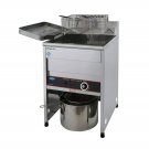 Fryer LPG Stainless Steel -  Commercial Gas Fryer - 40L Oil Tank Capacity