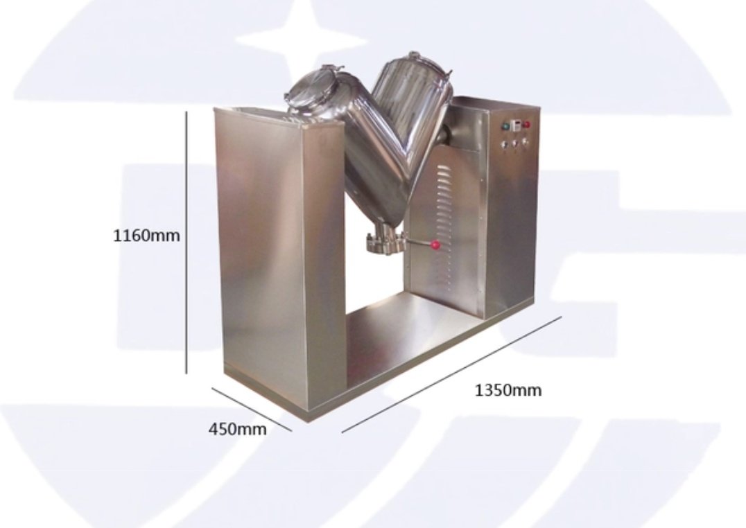 powder mixer machine - powder blender - dry powder mixer Model V-50
