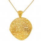 Stil Novo Flat Curved Mesh Necklace in 14kt Yellow 18" , 3.6gr   N281