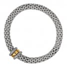 Phillip Gavriel 18k Gold & Sterling Silver Collection Stretchable Popcorn Bangle