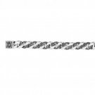 Phillip Gavriel Silver Oxidized Shiny Curb Link with Round Faceted Black Sapphire Clasp