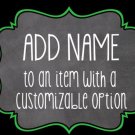 Add a name or logo