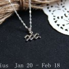 Aquarius Necklace, Aquarius Zodiac, Aquarius Charm Necklace