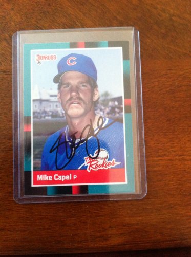 Mike Capel Signed 88 Donruss RC