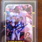 Glenn Wilson Signed 87 Donruss