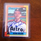 Glenn Wilson Signed 90 Topps