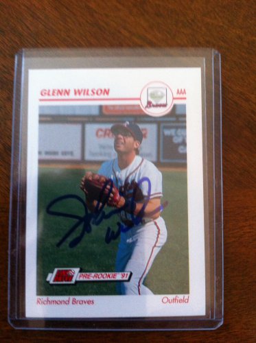 Glenn Wilson Signed 91 Line Drive Minor League