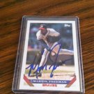 Marvin Freeman Signed 1993 Topps