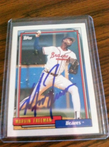 Marvin Freeman Signed 1992 Topps