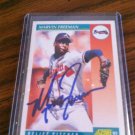 Marvin Freeman Signed 1992 Score