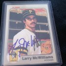 Larry McWilliams Signed 1983 Fleer