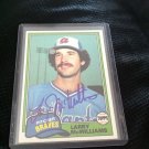 Larry McWilliams Signed 1981 Topps
