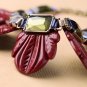 2014 Red Acrylic Leaves Chokers Necklace Women Statement Necklace Party Necklacexl00610
