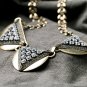 2014 New Free Shipping Vintage Triangle Pendant Necklace Design Necklace Statement Necklace xl00653
