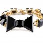 2014 Gorgeous Black Knot Necklace Bracelet Set Jewelry Set Free Shipping