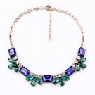 2014 New Blue Clear Choker Necklace Bib Necklace Fashion Necklace