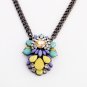 Rainbow Colorful Necklace Free Shipping world Choker Necklace xl00462