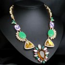 New Crystal Flower Choker Necklace Statement Necklace Charm Necklace xl00798