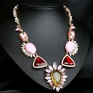 New Crystal Flower Choker Necklace Statement Necklace Charm Necklace xl00798