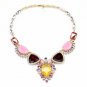 New Crystal Flower Choker Necklace Statement Necklace Charm Necklace xl00798