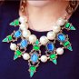 Statement Pearl Choker Necklace Bib Necklace