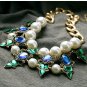 Statement Pearl Choker Necklace Bib Necklace