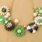 Colorful Flower Choker Necklace Bib Necklace Free Shipping Worldwide