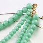 Green Double Bead Choker Necklace Party Necklace Ship World Free Shipping xl00474
