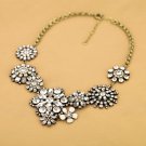 Vintage Clear Flower Choker Necklace Design Necklace Fashion Necklace xl00511