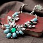 Light Blue Choker Necklace Party Necklace Outfit Necklace Accessories xl00576