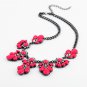 Neon Candy Color Green Yellow Hot Pink Choker Necklace xl00471