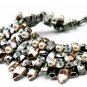 2014 New Luxury Simulated Pearl Rivet Statement Choker Necklace xl00192