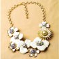 2014 New White Flower Choker Necklace Statement Necklace xl00520