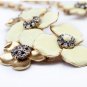2014 New White Flower Choker Necklace Statement Necklace xl00520