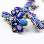 2014 Vintage Blue Flower Choker Necklace xl00532