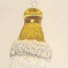 5 1/2inch ivory tassel with 4 1/2inch loop