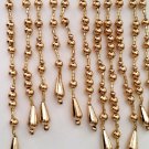 Metallic Gold Bead Fringe