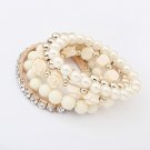 Stacking White Bracelets