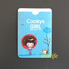 Fashion 2-sides pocket for cards with Cookys Girl Walking in the Rain (FP11)