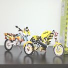 PAPER 3D puzzle DIY jigsaw craft model Bike (2 per pack)  as gift - Yellow MOTO