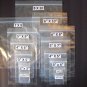 Zip lock bags 2 mil Clear various sizes 2 x 3, 3 x 4, 3 x 5, 4 x 5, 4 x 6, 5 x 7