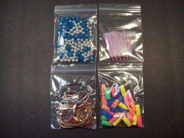 5,000 Count 3"x4" Ziplock Poly Bags Reclosable 2 MIL Clear